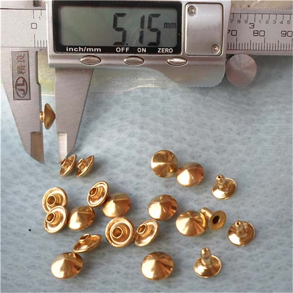 T022 Cone Rivets( iron/brass) 9.5x5mm 1000pcs/bag