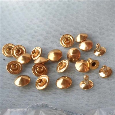 T022 Cone Rivets( iron/brass) 9.5x5mm 1000pcs/bag