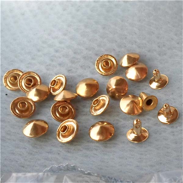 T022 Cone Rivets( iron/brass) 9.5x5mm 1000pcs/bag