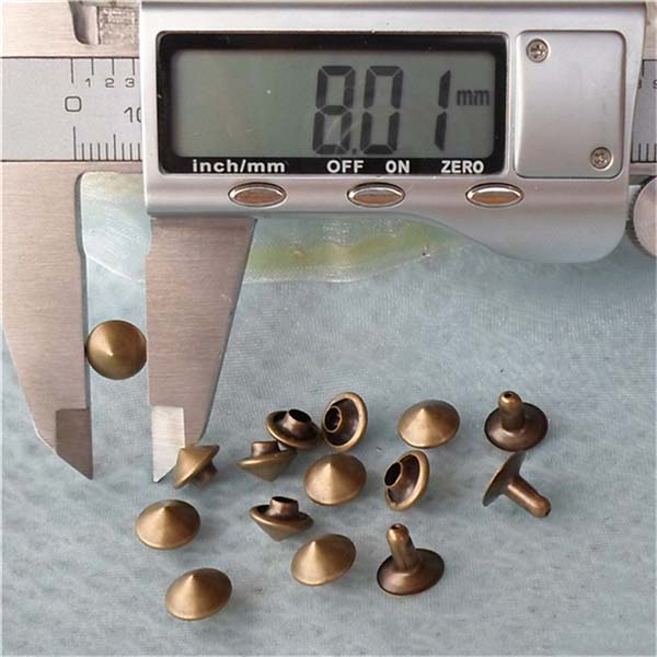 T030 Brass Cone Rivets( iron/brass) 8x5mm 1000pcs/bag