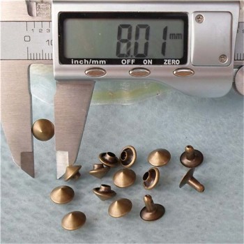 T030 Brass Cone Rivets( iron/brass) 8x5mm 1000pcs/bag