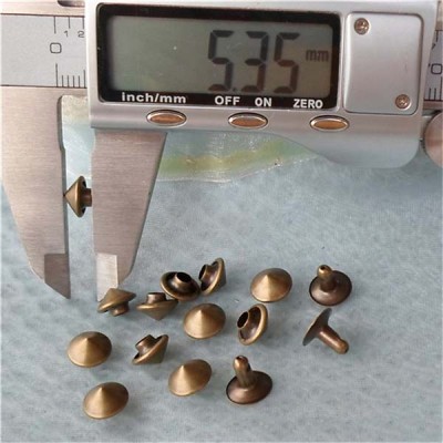 T030 Brass Cone Rivets( iron/brass) 8x5mm 1000pcs/bag