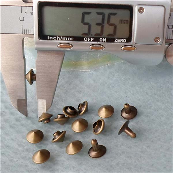 T030 Brass Cone Rivets( iron/brass) 8x5mm 1000pcs/bag