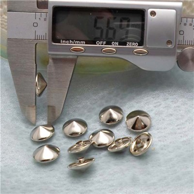 T061 Cone Rivets( iron/brass) 12x6mm 100pcs/bag