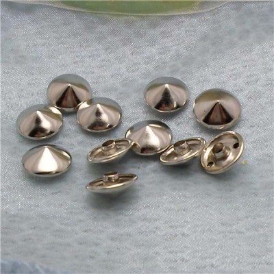 T061 Cone Rivets( iron/brass) 12x6mm 100pcs/bag