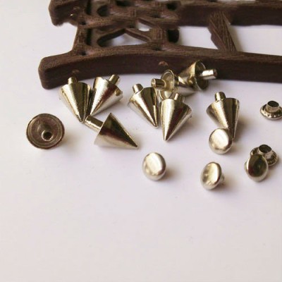 X014 British Cone Rivets 8x9mm 100pcs/bag