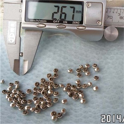 T010 Mushrooms Semicircle Rivets(iron/brass) 4x3mm 1000pcs/bag
