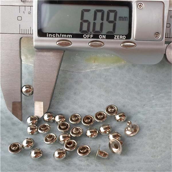 T012 Custom Domed Rivets(iron/brass) 6x4mm 1000pcs/bag