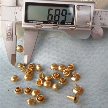 T013 Dome Rivets(iron/brass) 7x5mm 1000pcs/bag