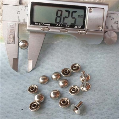 T014 Dome Rivets(iron/brass) 8x4mm 1000pcs/bag