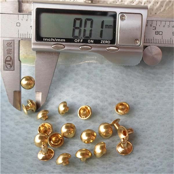 T014 Dome Rivets(iron/brass) 8x4mm 1000pcs/bag