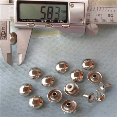 T016-12 Dome Rivets(iron/brass) 12x6mm 1000pcs/bag
