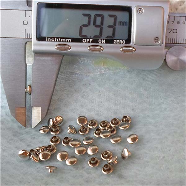 T026 Flat Rivets Copper(iron/brass) 5mm 1000pcs/bag