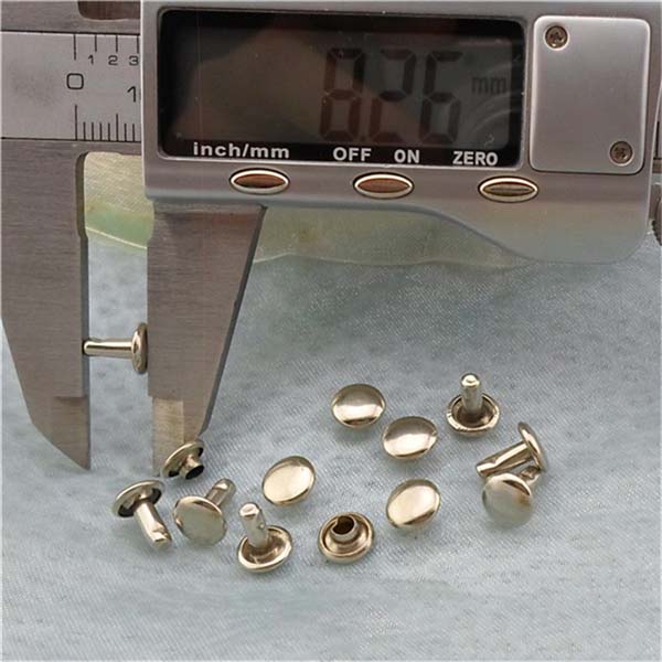 T028 Flat Steel Rivets(iron/brass) 7mm 1000pcs/bag