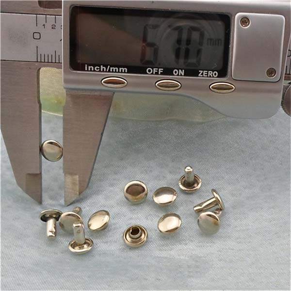 T028 Flat Steel Rivets(iron/brass) 7mm 1000pcs/bag