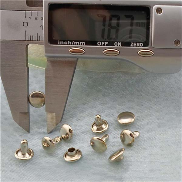T029 Custom Flat Rivets(iron/brass) 8mm 1000pcs/bag