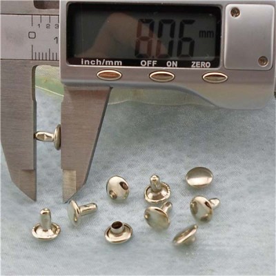 T029 Custom Flat Rivets(iron/brass) 8mm 1000pcs/bag