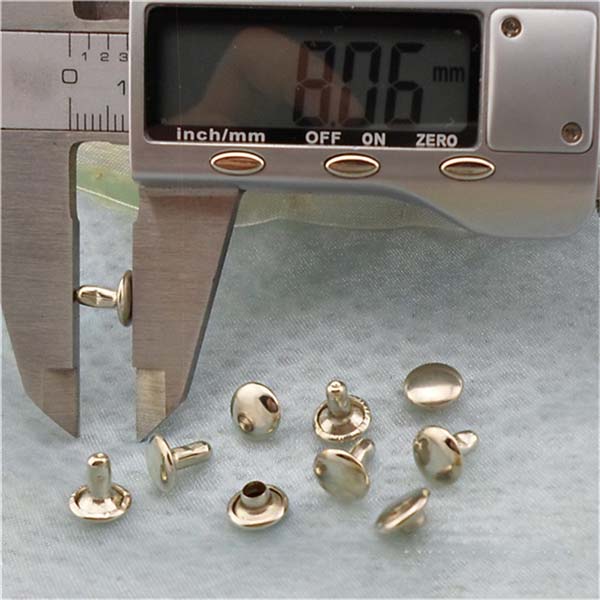 T029 Custom Flat Rivets(iron/brass) 8mm 1000pcs/bag
