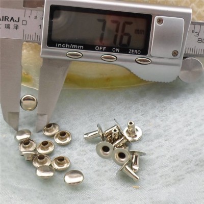 T031 Custom Single Cap  Flat Rivets(iron/brass) 8mm 1000pcs/bag