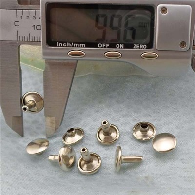 T032 Flat Rivets(iron/brass) 10mm 1000pcs/bag