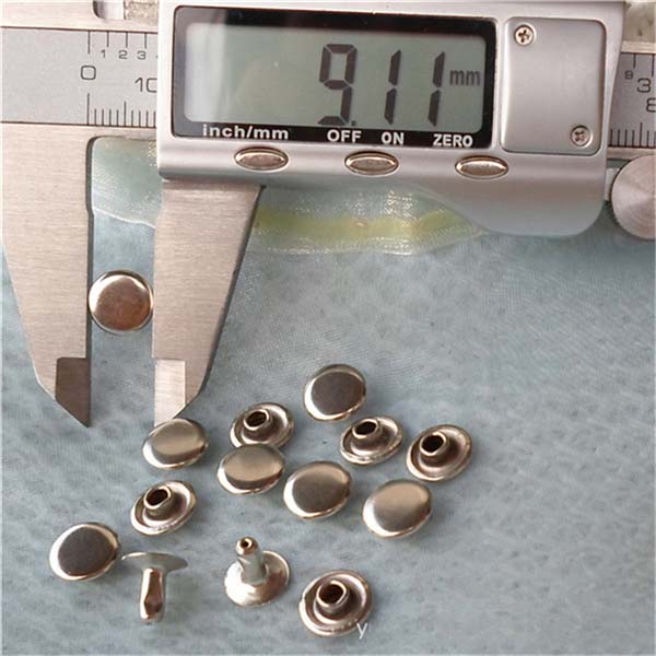 T0903 Flat Rivets(iron/brass) 9mm 1000pcs/bag