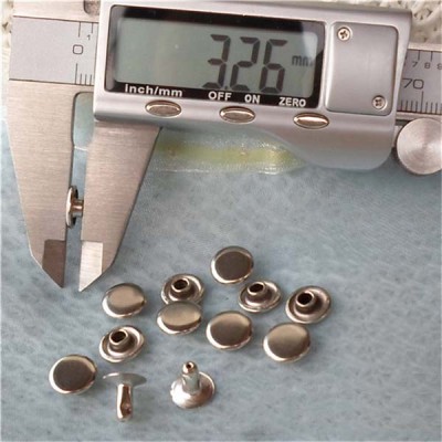 T0903 Flat Rivets(iron/brass) 9mm 1000pcs/bag