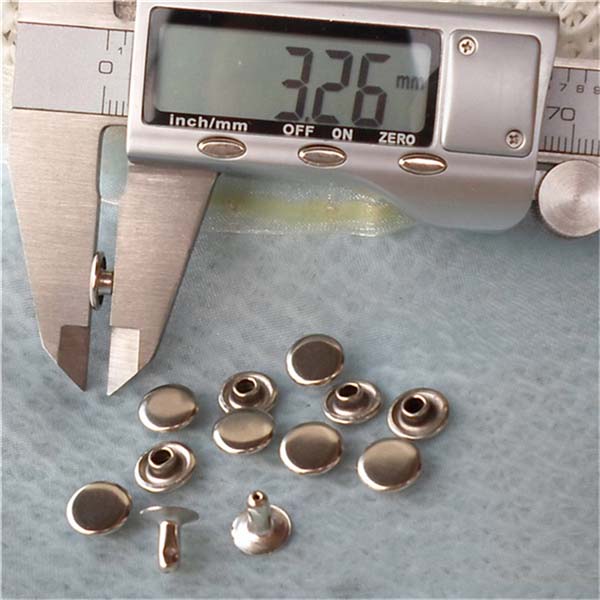 T0903 Flat Rivets(iron/brass) 9mm 1000pcs/bag