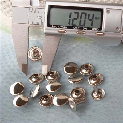 T1205 Flat Rivets(iron/brass) 12mm 1000pcs/bag