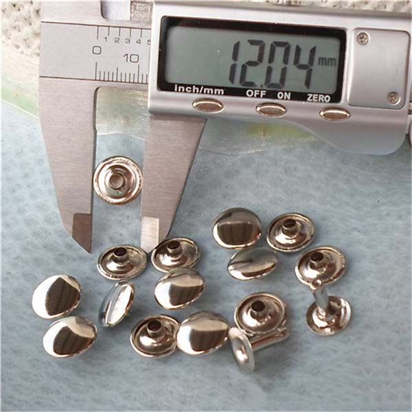 T1205 Flat Rivets(iron/brass) 12mm 1000pcs/bag