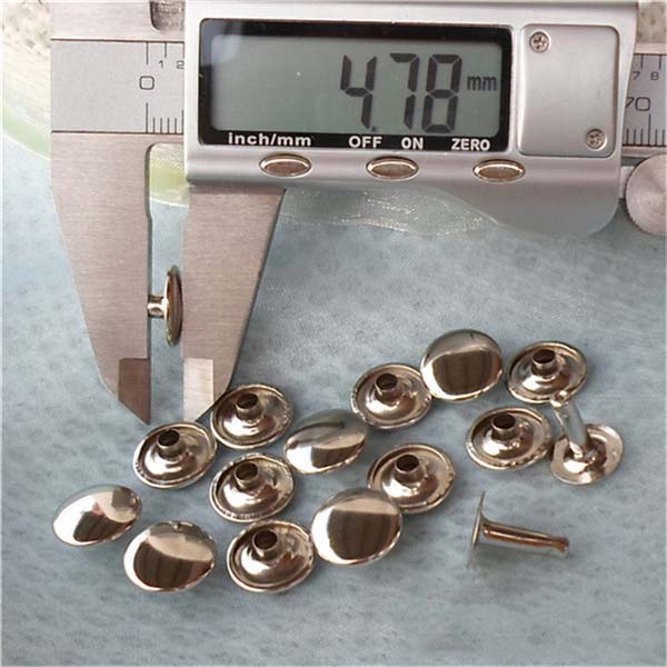 T1205 Flat Rivets(iron/brass) 12mm 1000pcs/bag