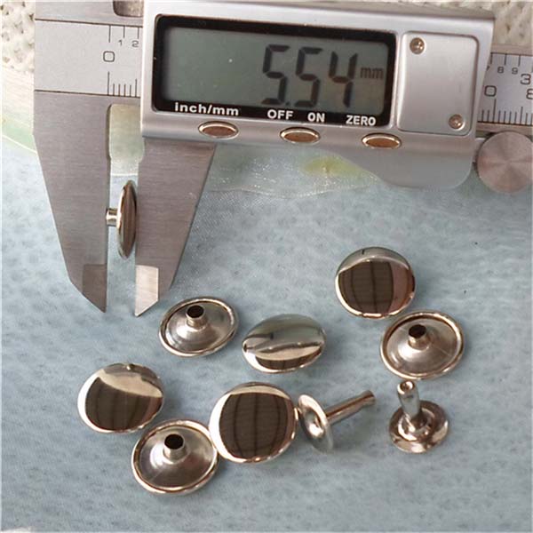 T1555 Flat Rivets(iron/brass) 15mm 1000pcs/bag