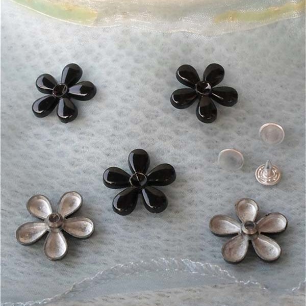 K156 Flowers alloy rivets 22x5mm 100pcs/bag