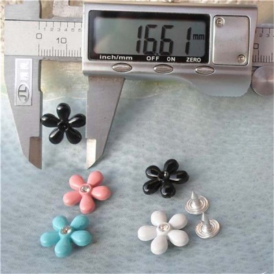 K157 Flowers Alloy Rivets 16.5x4mm 100pcs/bag