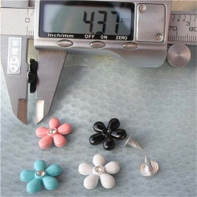K157 Flowers Alloy Rivets 16.5x4mm 100pcs/bag