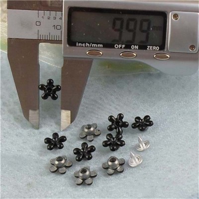 K158 Flowers Alloy Rivets 10x5mm 100pcs/bag