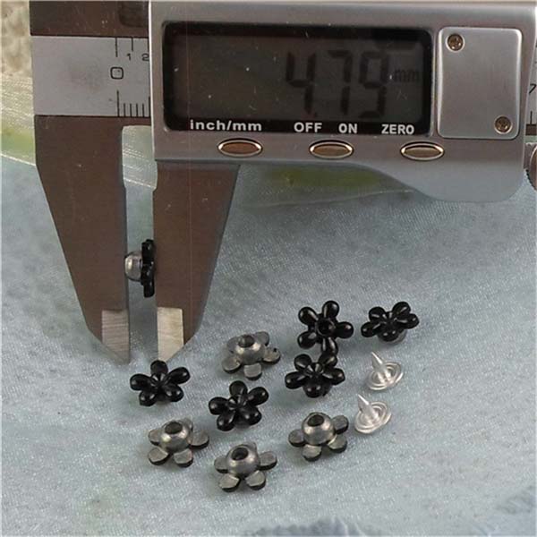 K158 Flowers Alloy Rivets 10x5mm 100pcs/bag