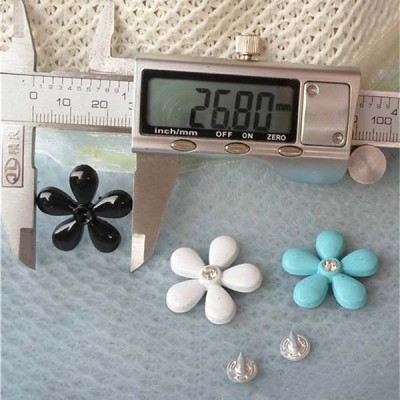 K161 Flowers Alloy Rivets 27x5.5mm 100pcs/bag