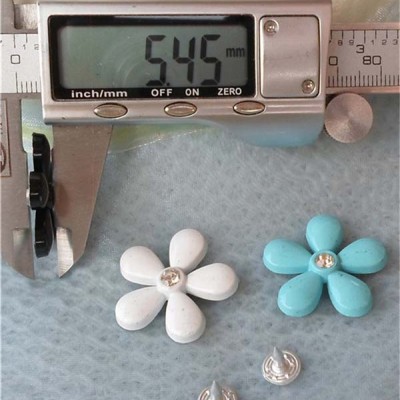 K161 Flowers Alloy Rivets 27x5.5mm 100pcs/bag