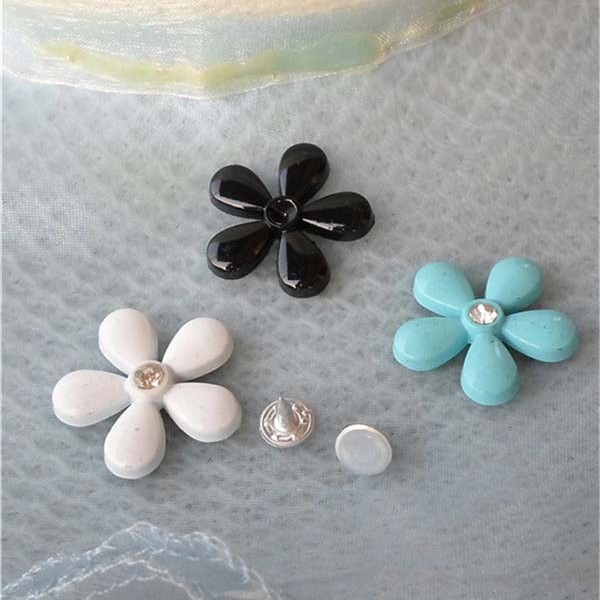 K161 Flowers Alloy Rivets 27x5.5mm 100pcs/bag