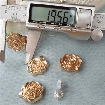 K172 Flowers Alloy Rivets 20x4mm 100pcs/bag
