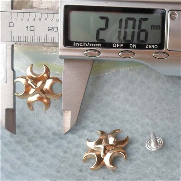 K173 Flowers Alloy Rivets 21x4mm 100pcs/bag