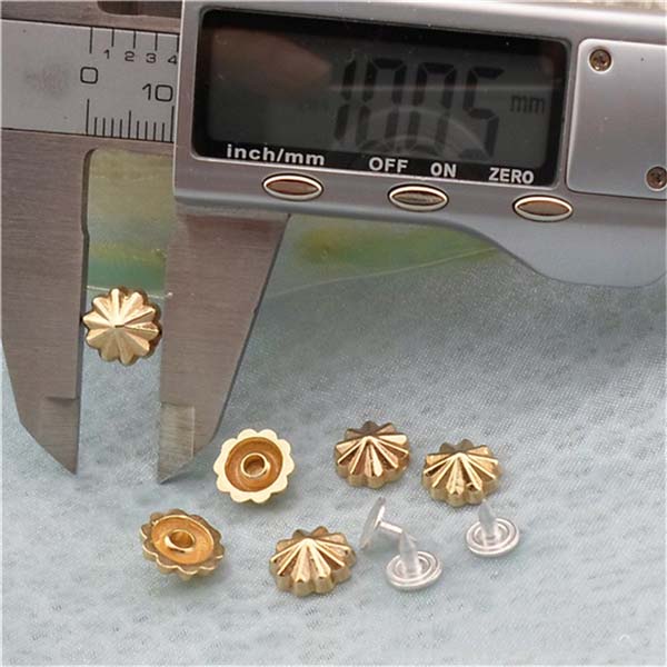 K202 Flowers Alloy Rivets 10x4mm 100pcs/bag