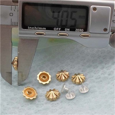 K202 Flowers Alloy Rivets 10x4mm 100pcs/bag