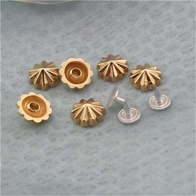 K202 Flowers Alloy Rivets 10x4mm 100pcs/bag