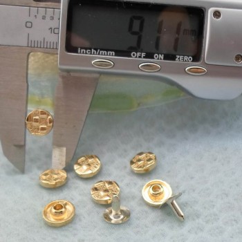 K222 Flowers Alloy Decorative Rivets 9x3mm 1000pcs/Bag