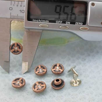 K225 Flowers Alloy Rivets 9.5x5mm 1000pcs/Bag