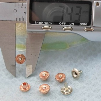 K228  Flowers Alloy Rivets 7.5x5mm 1000pcs/Bag