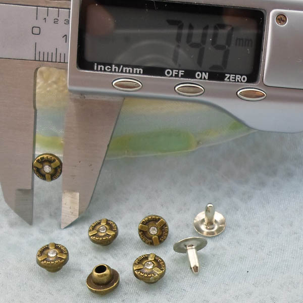 K233 Flowers Alloy Rivets 7.5x5mm 1000pcs/Bag