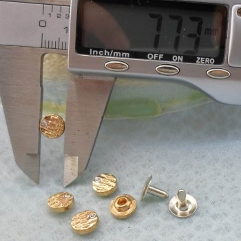 K235  Flowers Alloy Rivets 8x4mm 1000pcs/Bag