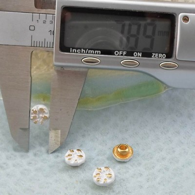 K239 Flowers Alloy Rivets 8x4.5mm  1000pcs/bag